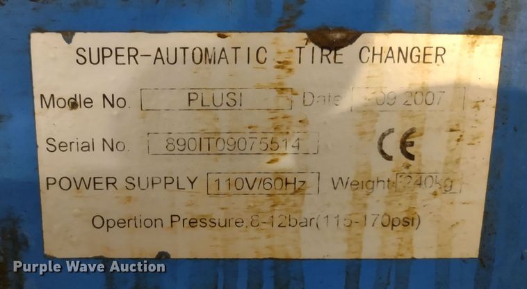 image for item JK9127 Talyn Plus1  tire machine