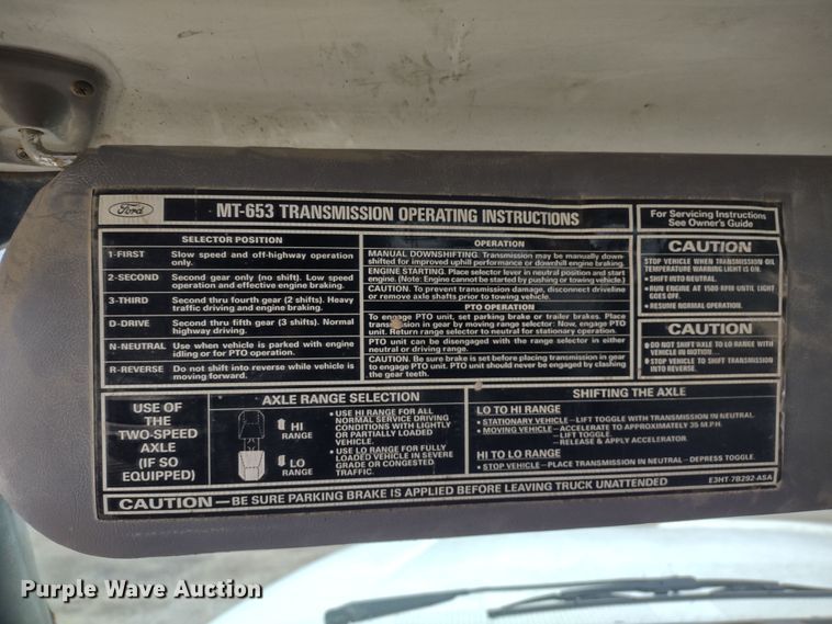 image for item JK9131 1998 Ford F800  refuse truck