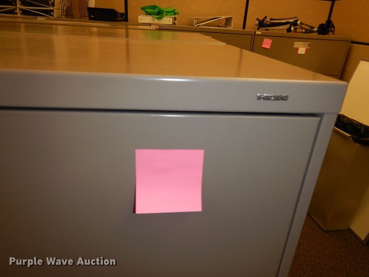 image for item JQ9970 (6) Hon metal lateral file cabinets