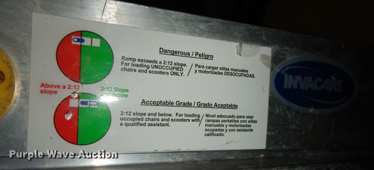 image for item JQ9985 Invacare  wheel chair ramp