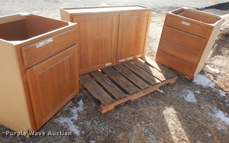 image for item JQ9993 (12) wood cabinets