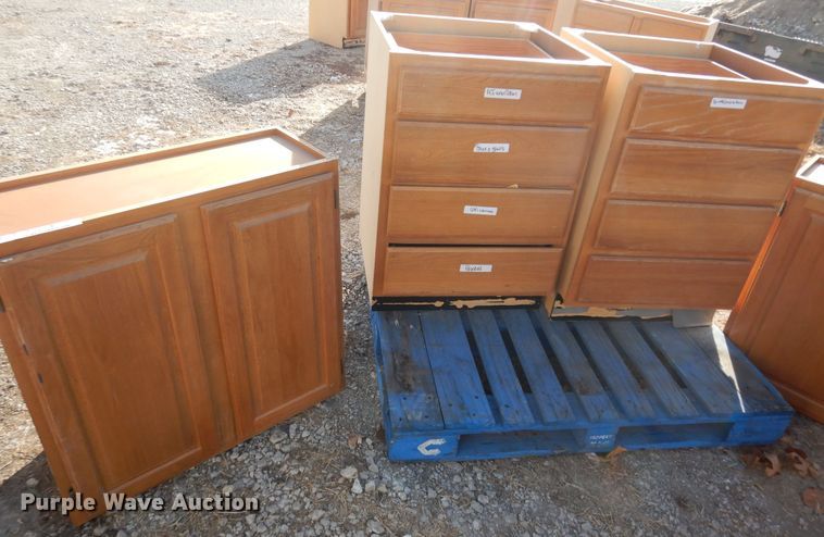 image for item JQ9993 (12) wood cabinets