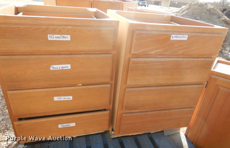 image for item JQ9993 (12) wood cabinets