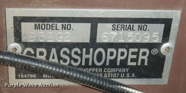 image for item JR9044 Grasshopper 932  ZTR lawn mower