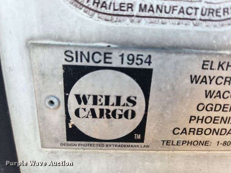 image for item KT9487 2002 Wells Cargo  enclosed cargo trailer
