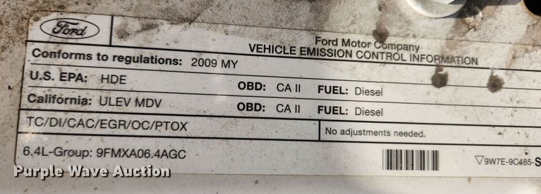 image for item KT9507 2009 Ford F350 Super Duty XL  dump bed pickup truck