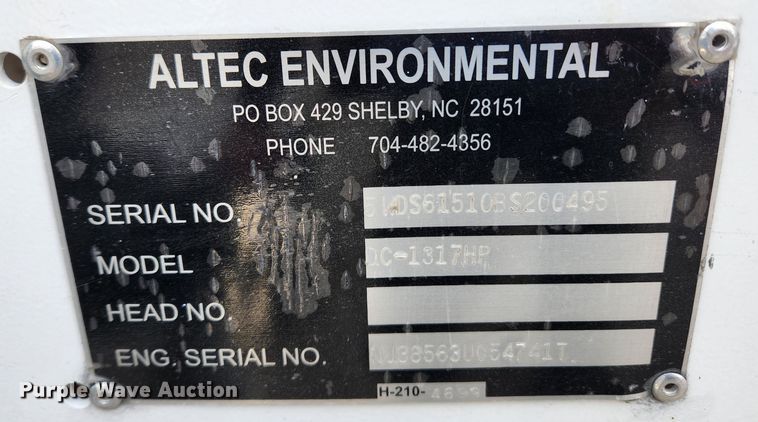 image for item KT9508 2011 Altec DC-1317 HP  wood chipper