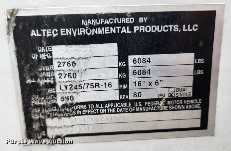 image for item KT9508 2011 Altec DC-1317 HP  wood chipper