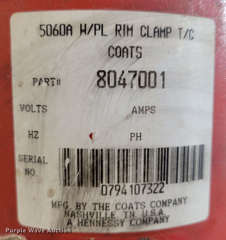 image for item LY9866 Coats 5060A  tire machine