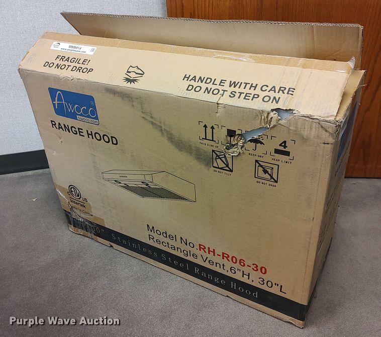 image for item MM9914 Awoco RHR06-30  stainless steel range hood