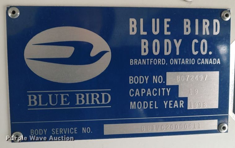 image for item MM9934 1998 Chevrolet Express G3500  school bus