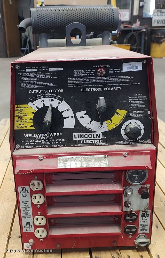 image for item MM9937 Lincoln Electric Weldanpower 250 G9 Pro  welder/generator
