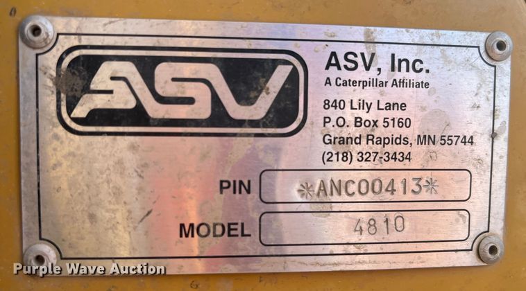 image for item MW9436 2000 ASV 4810  tracked skid steer loader