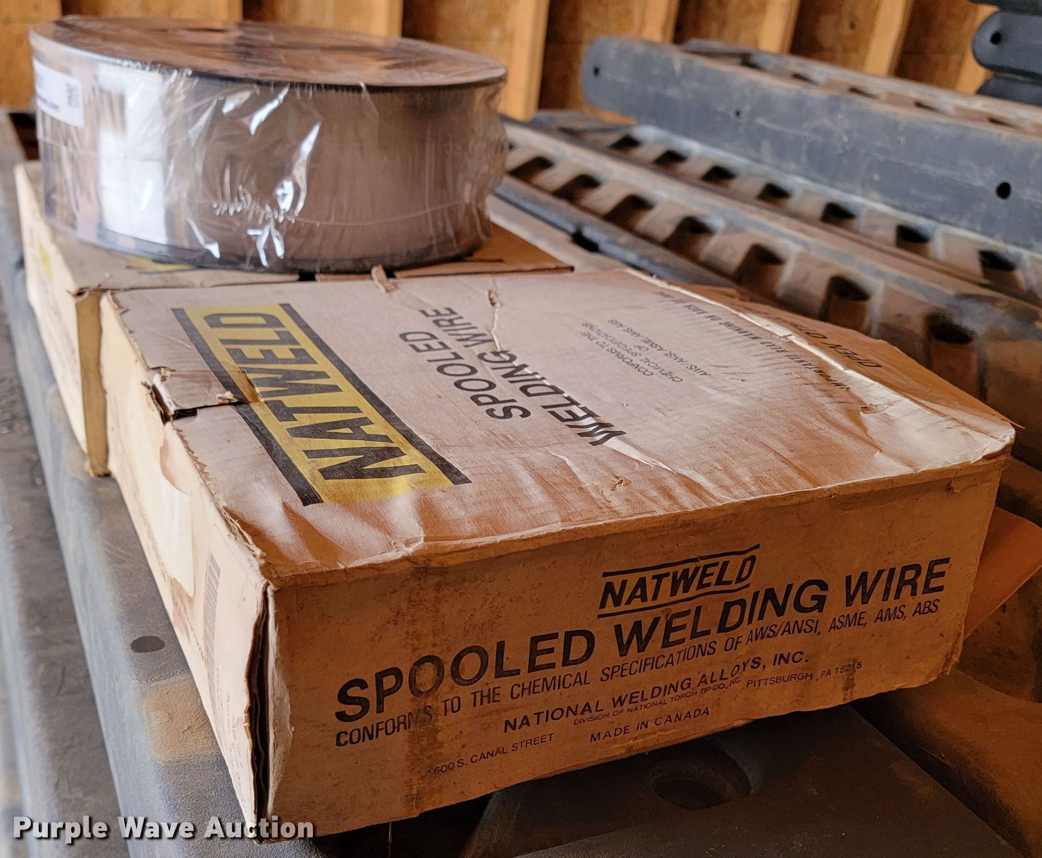 (2) Natweld welding wire spools in Box Elder, SD Item ME9631 sold