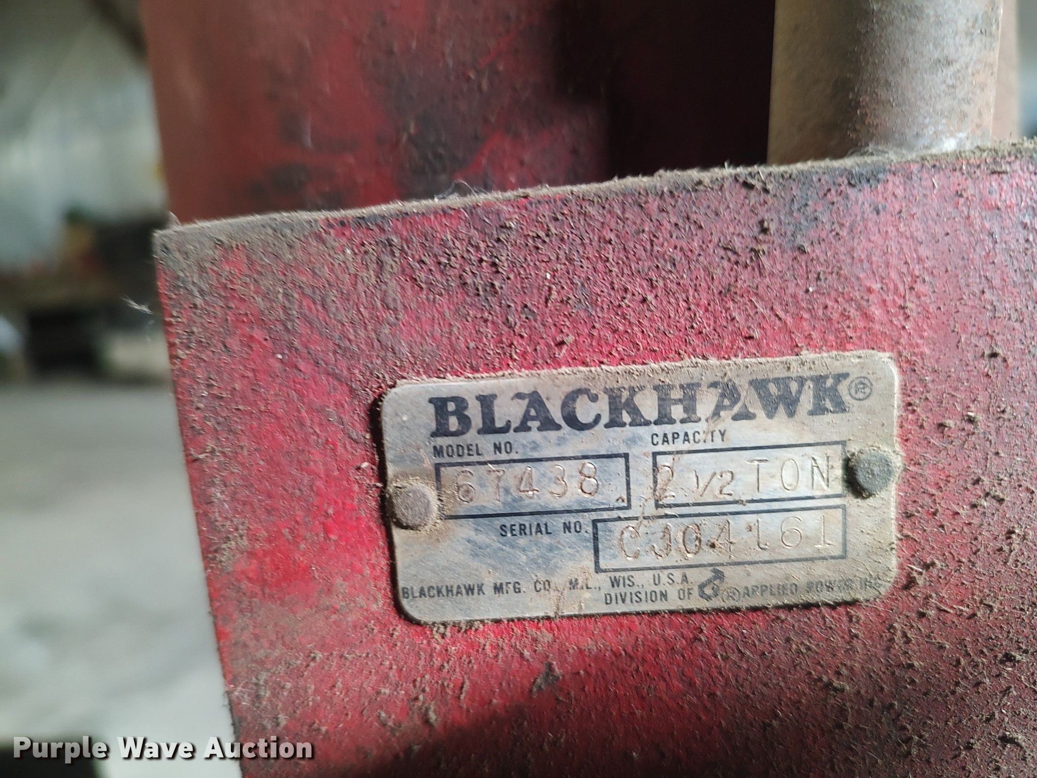 Blackhawk jack in Wellington, KS Item MM9909 sold Purple Wave