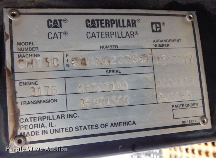 image for item AF9335 1996 Caterpillar Challenger 75C  tractor