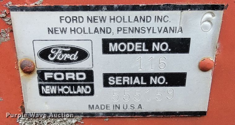 image for item HG9373 1991 New Holland 116  windrower