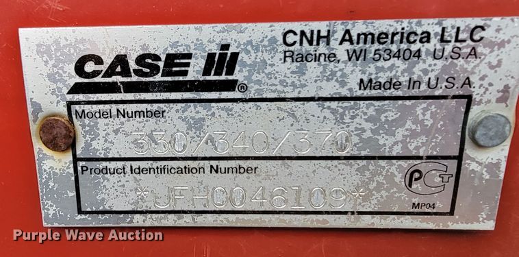 image for item HG9374 Case IH 330 Turbo  vertical tillage