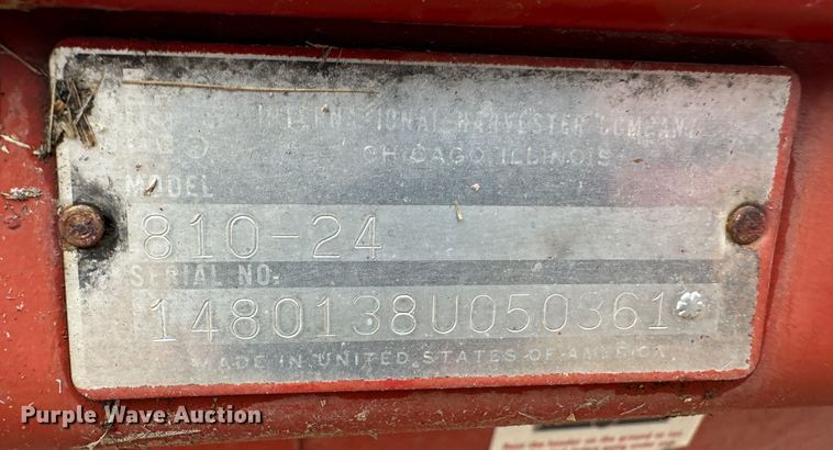 image for item JD9632 International 810-24  rigid head