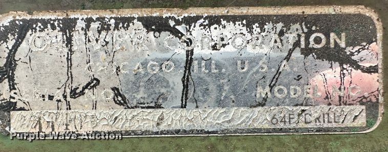 image for item JD9644 Oliver 64F  grain drill