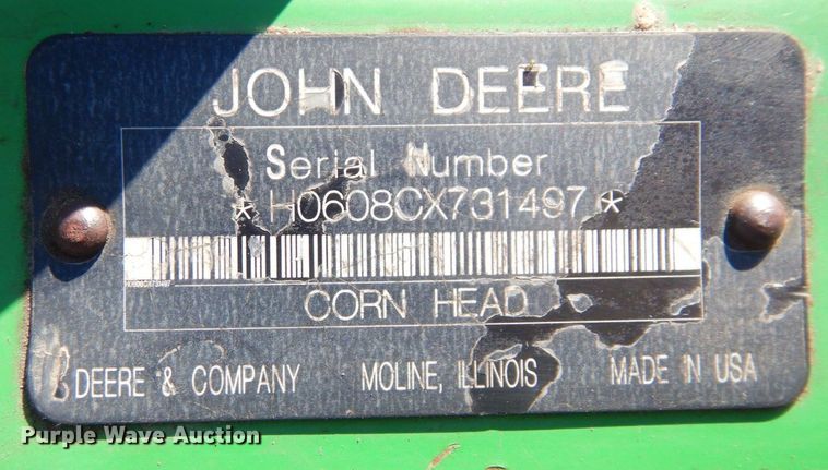 image for item JK9149 2009 John Deere 608C  corn head