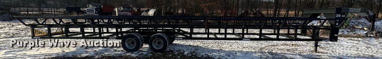 image for item JU9710 Industrias America 20X4  hay bale trailer