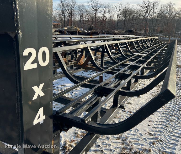 image for item JU9710 Industrias America 20X4  hay bale trailer