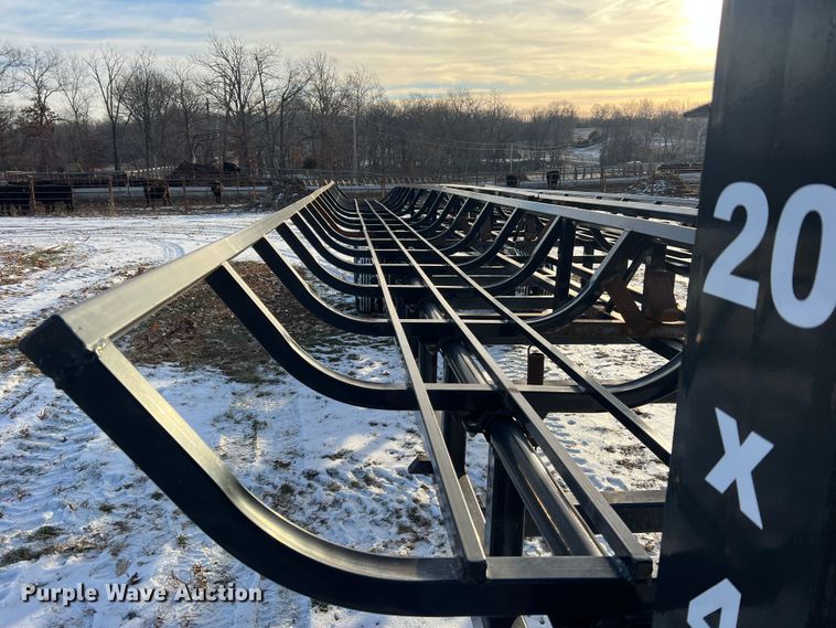 image for item JU9710 Industrias America 20X4  hay bale trailer