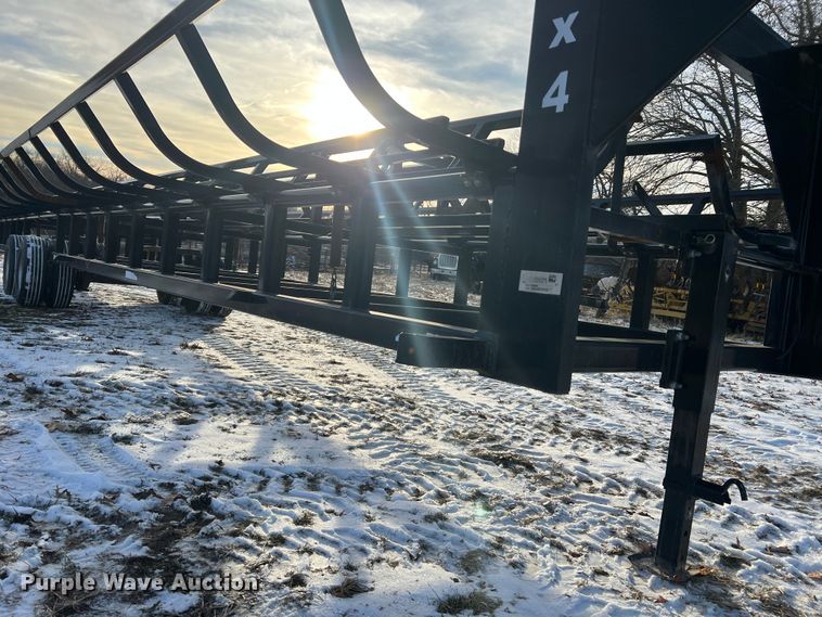 image for item JU9710 Industrias America 20X4  hay bale trailer