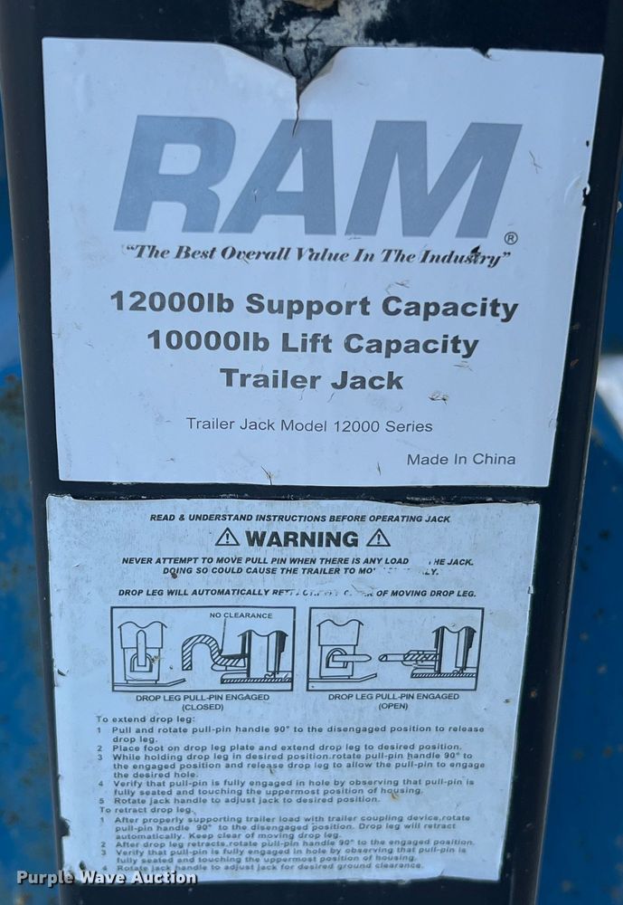 image for item JU9711 Plus1  hay bale trailer