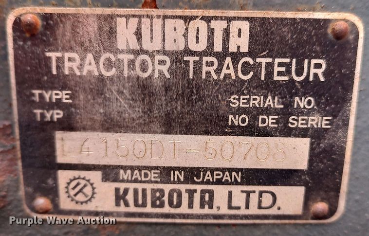 image for item LK9507 Kubota L4150DT  MFWD tractor