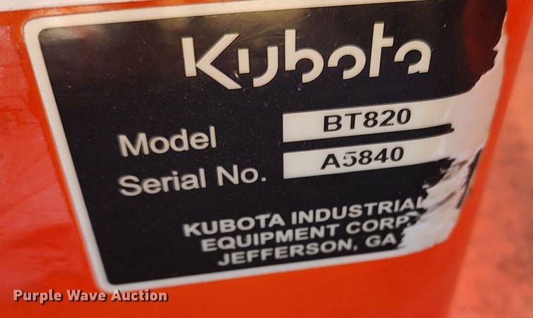 image for item LK9508 Kubota B26  backhoe