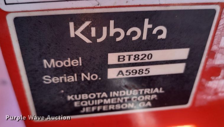 image for item LK9509 Kubota B26  backhoe