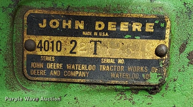 image for item MM9600 John Deere 4010  tractor