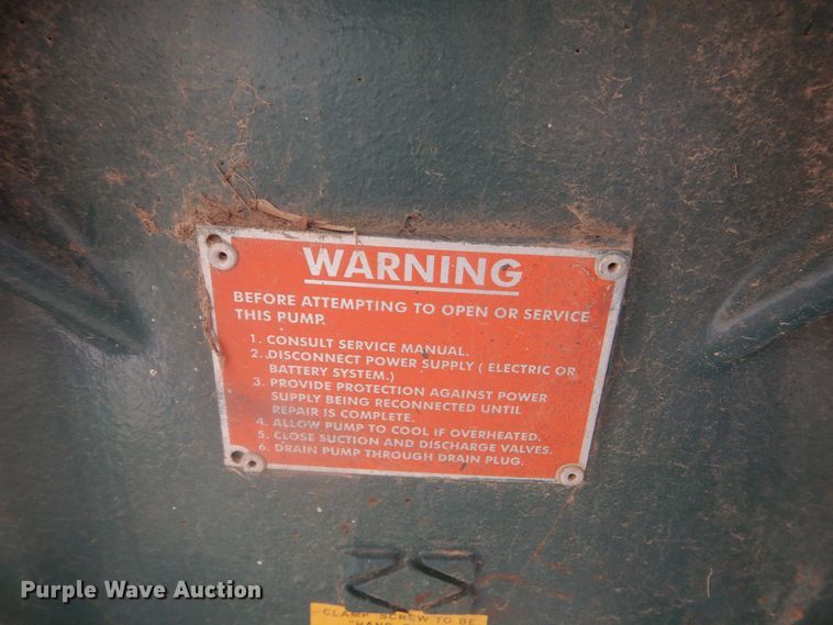 image for item MM9619 Pioneer P8015L1-B-30-4  irrigation pump