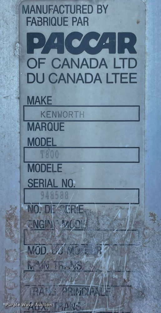 image for item DN4529 1997 Kenworth T800  semi truck