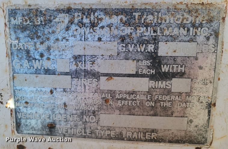 image for item LG9452 1978 Pullman  silage trailer