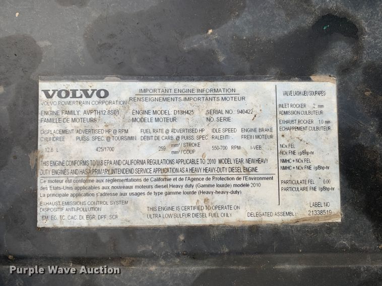 image for item MH9901 2011 Volvo VNL  semi truck