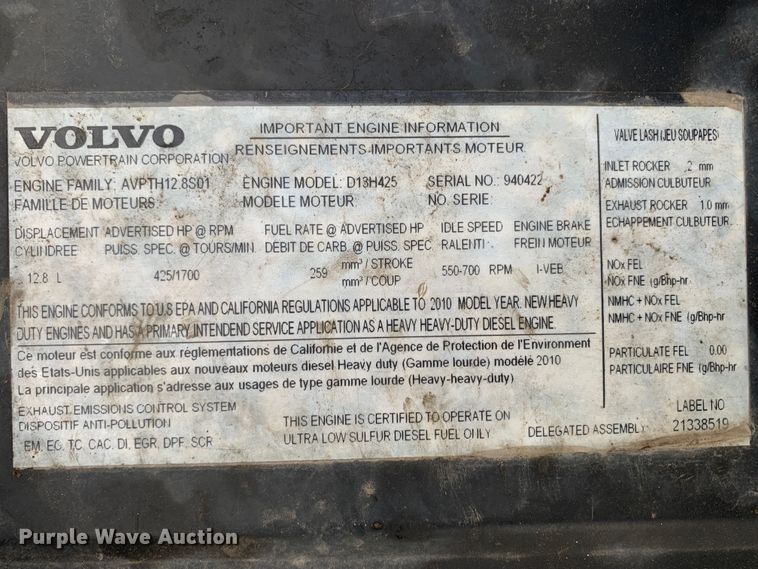 image for item MH9901 2011 Volvo VNL  semi truck