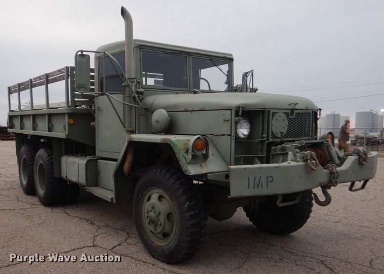 image for item MM9628 1972 Am General M35A2  flatbed truck