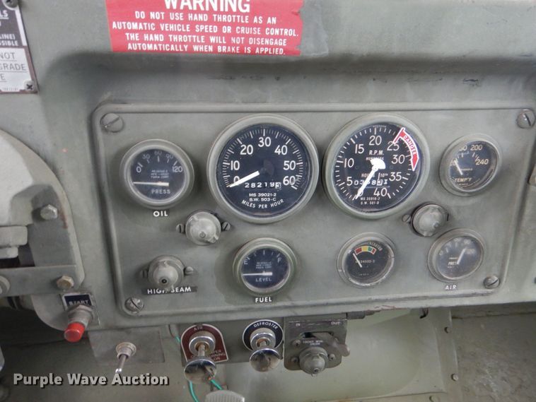 image for item MM9628 1972 Am General M35A2  flatbed truck