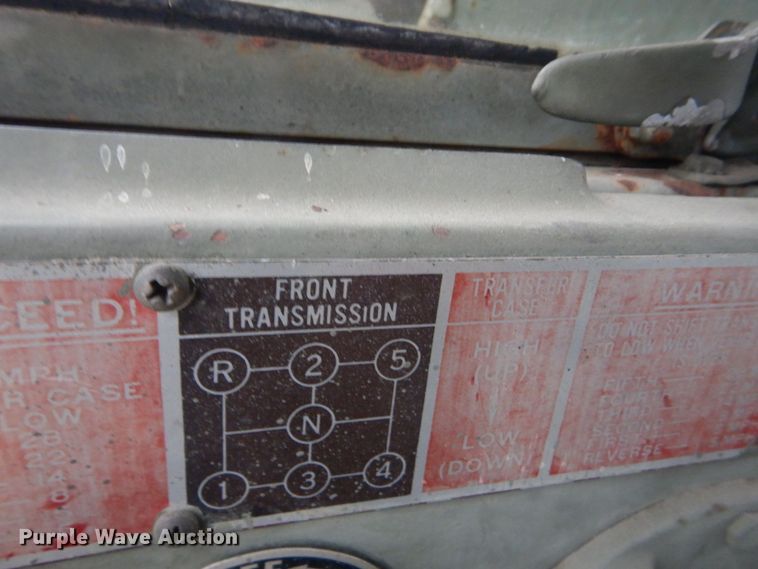 image for item MM9628 1972 Am General M35A2  flatbed truck