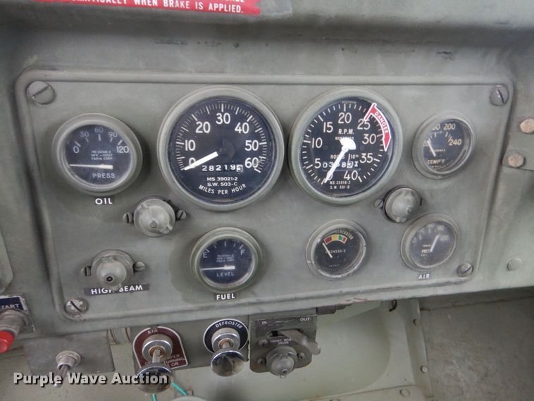 image for item MM9628 1972 Am General M35A2  flatbed truck