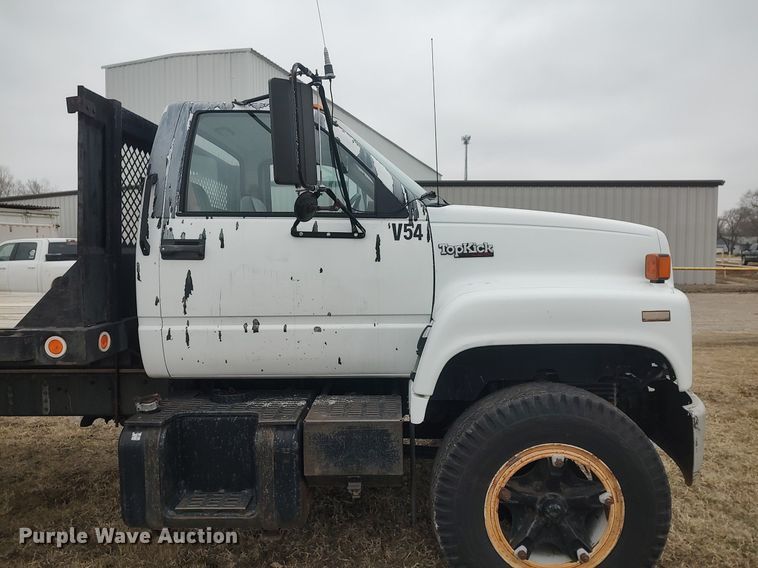 image for item MM9928 1991 GMC TopKick  flatbed truck