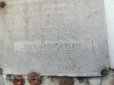 image for item MM9943 1985 Kentucky  dry van trailer