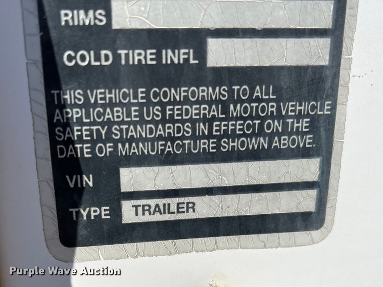 image for item DD3581 2003 Lone Star  enclosed cargo trailer