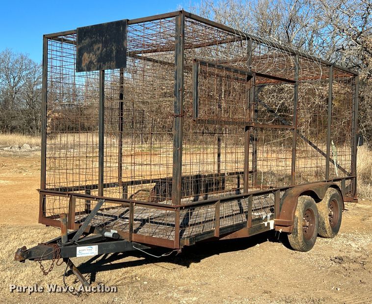 image for item DF0325 Shop built  refuse trailer