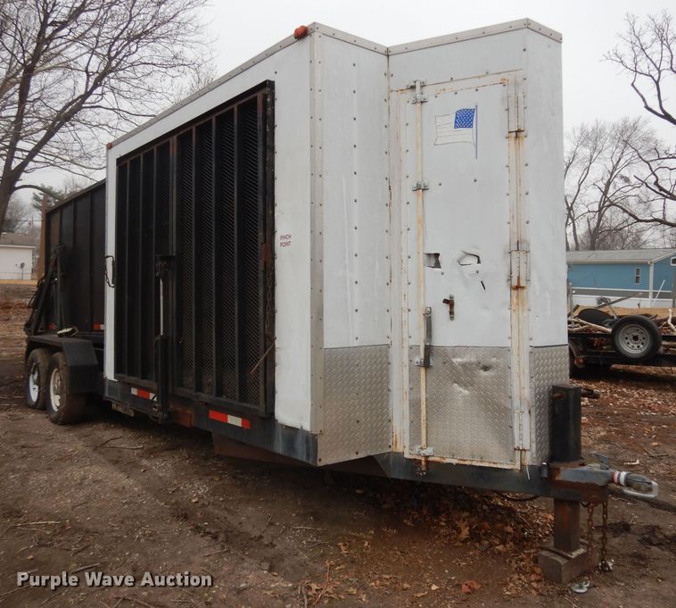 image for item DK7556 2017 Shop built  refuse trailer