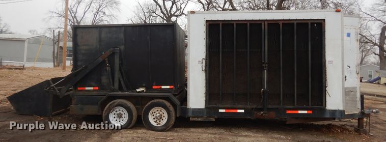 image for item DK7556 2017 Shop built  refuse trailer