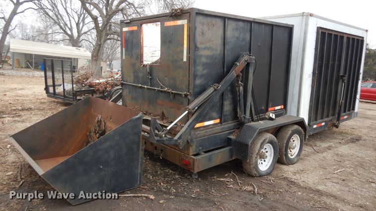 image for item DK7556 2017 Shop built  refuse trailer